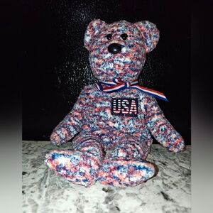 Patriotic Plush Bear with USA Patch
